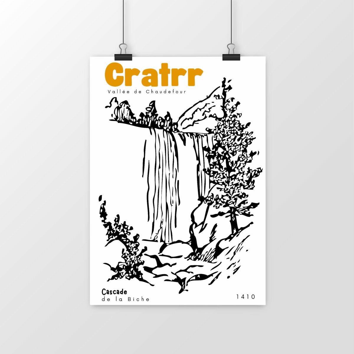 Cascade de la Biche - portrait